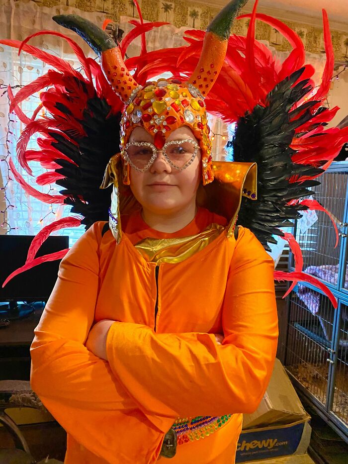 My 11 Year Old Daughter As Sir Elton John. Saturday Night’s Alright For Frightening