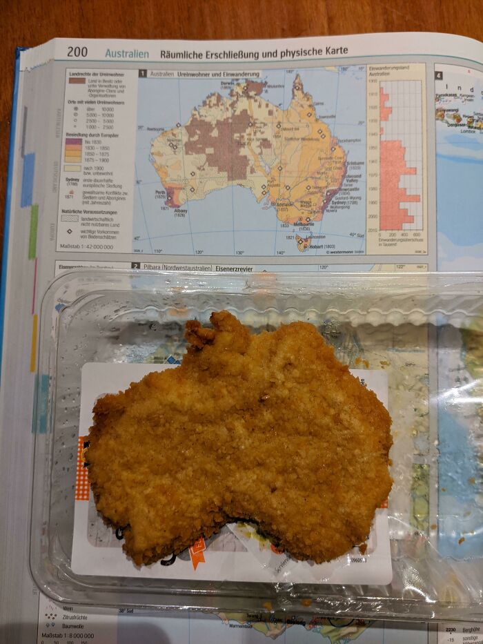 The Cutlet I Bought Has The Shape Of Australia