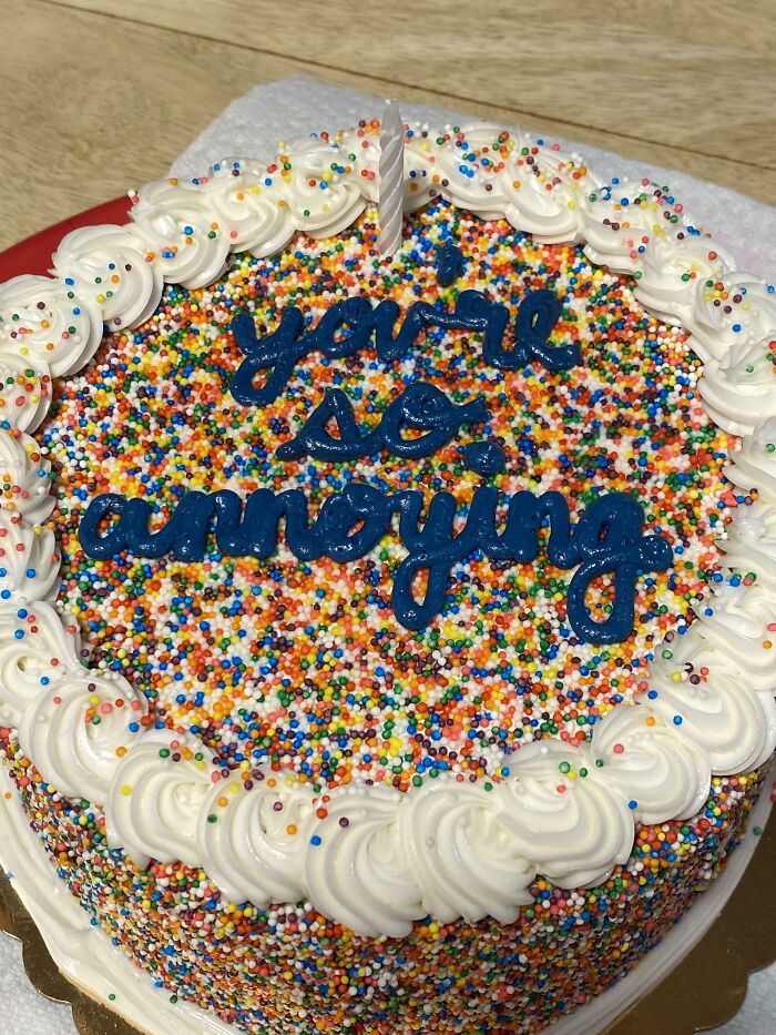 Celebrated My Little Brothers 35th Birthday Today And Got Him The Best Cake Ever