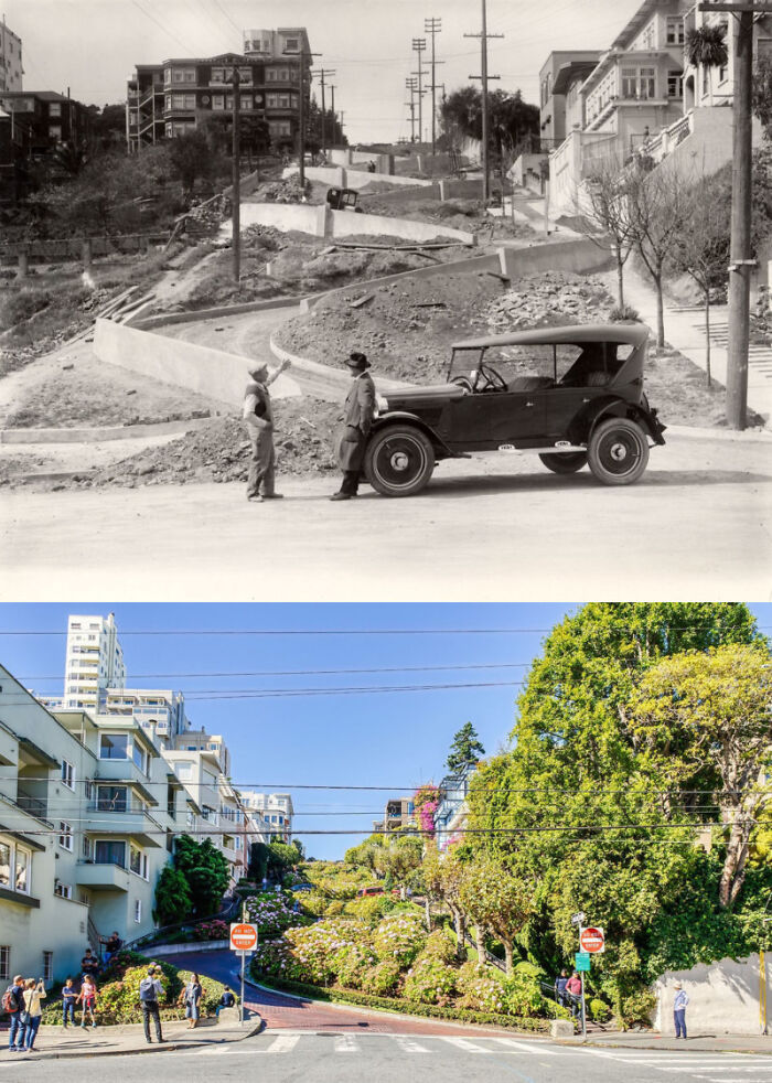 Lombard Street, San Francisco, Ca 1922 - 2018