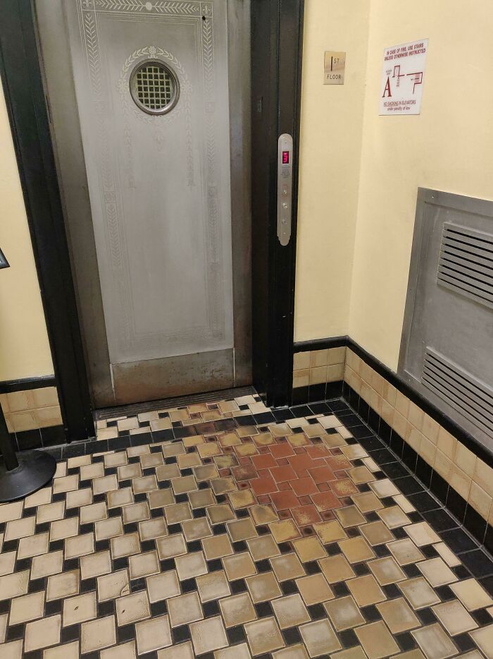 The Spot Where Everyone Always Waits For The Elevator