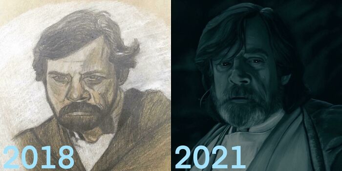 My Art Progression Over The Last Three Years, I Started Doing Digital Artwork Towards The End Of 2018