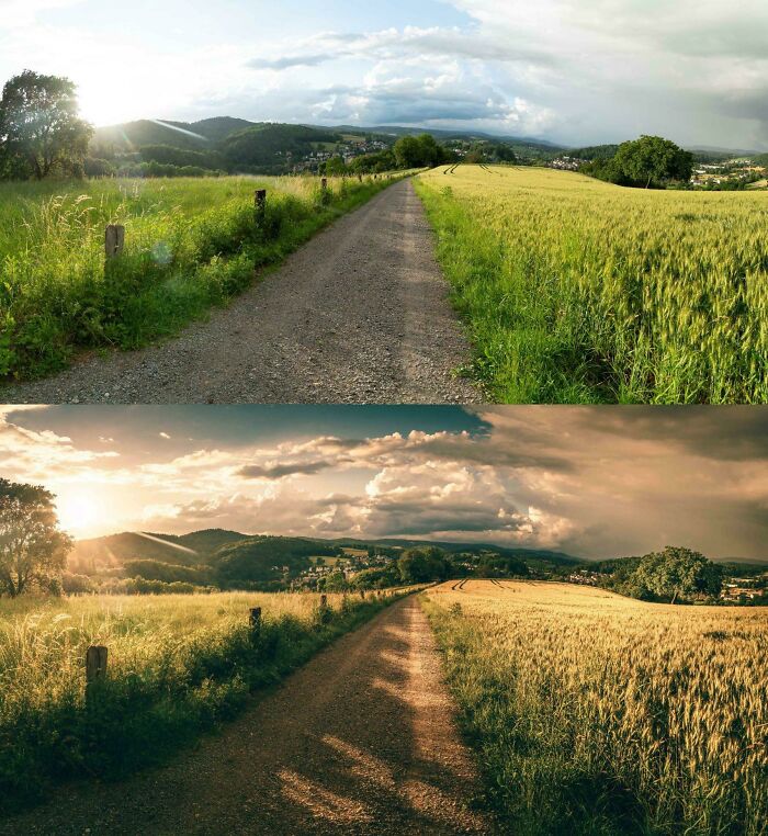 Before And After Processing Of My Photo