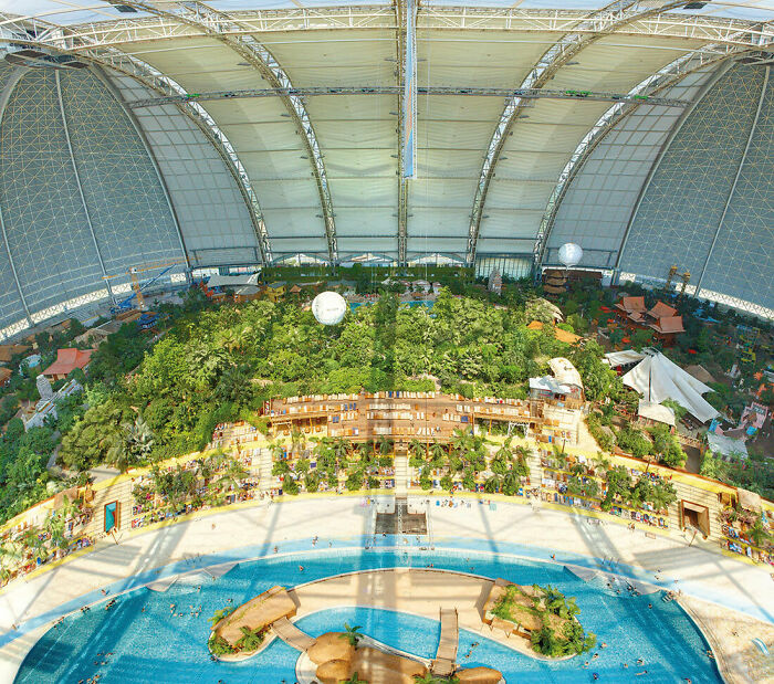 Tropical Island Near Berlin In Germany Build In An Old Zeppelin Hangar