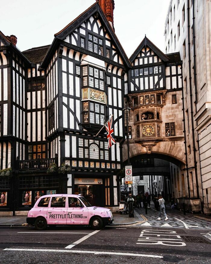 1920s Tudor Revival Building Housing A Department Store In The West End Of London, UK