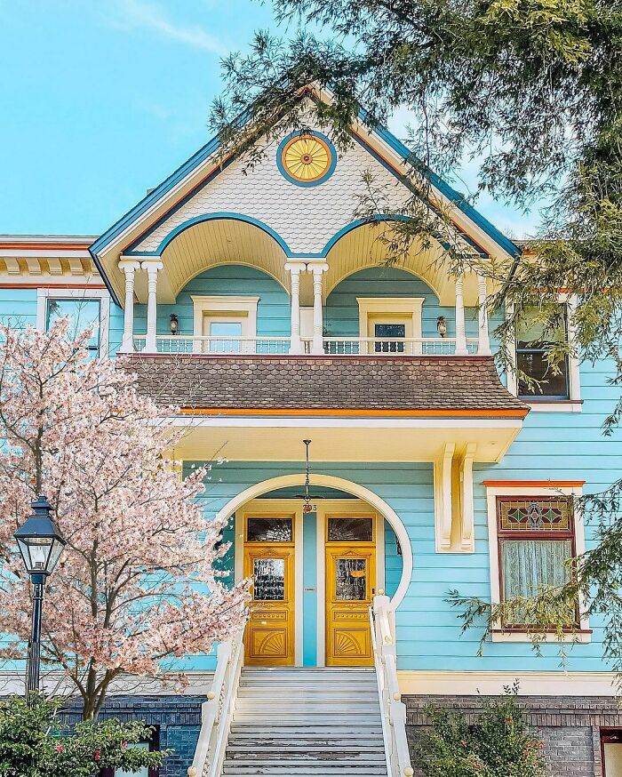 The Powell House, Built Originally As A Baptist Church Shortly After The Gold Rush And Now Restored And Converted Into Apartments, Nevada City, California