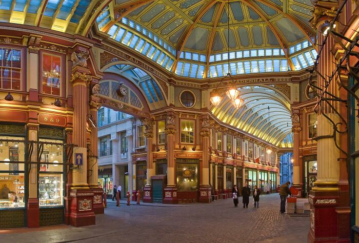 The Central Interior Of Leadenhall Market, London