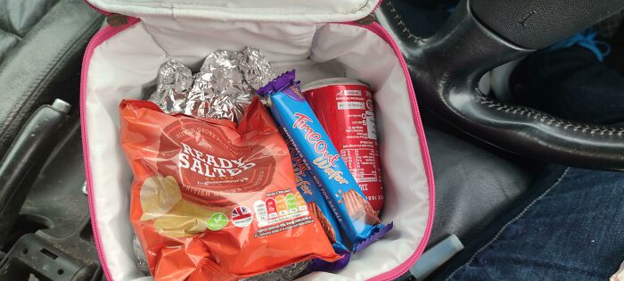 Picked Nanny Up To Take Her To An 8.30 Dentist Appointment, She Made Me A Packed Lunch In Case I Got Hungry While I Wait The 45 Mins For The Appointment. Nan's Are Awesome