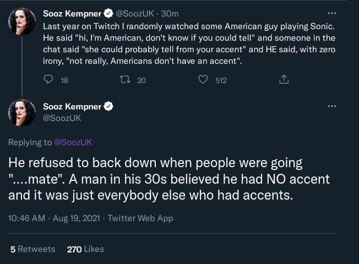 Americans Don't Have An Accent