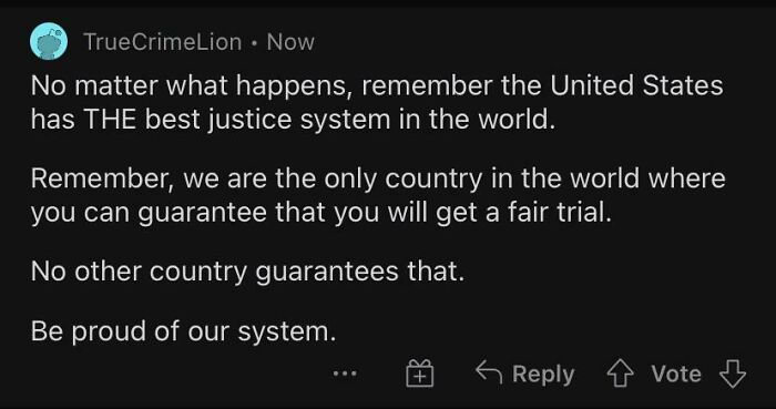 We Are The Only Country In The World...