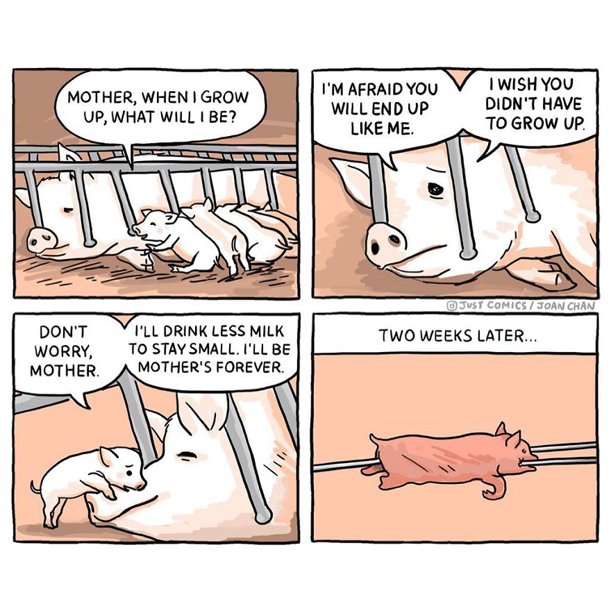 These Comics Showing The Suffering Of Animals Will Make You Think ( 77 Comics)