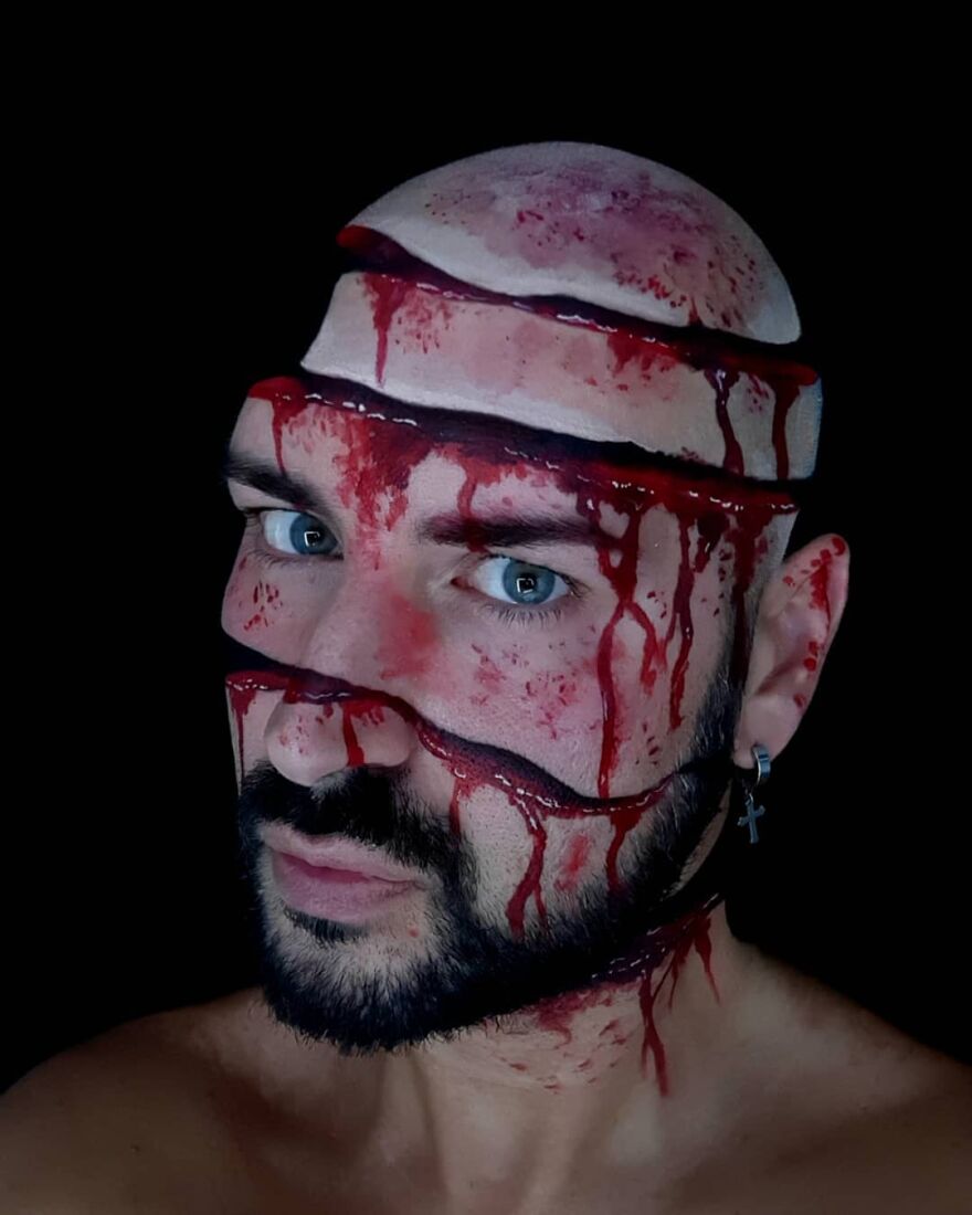 Italian Artist Continues To Amaze With Paintings On His Body (75 New Pics)