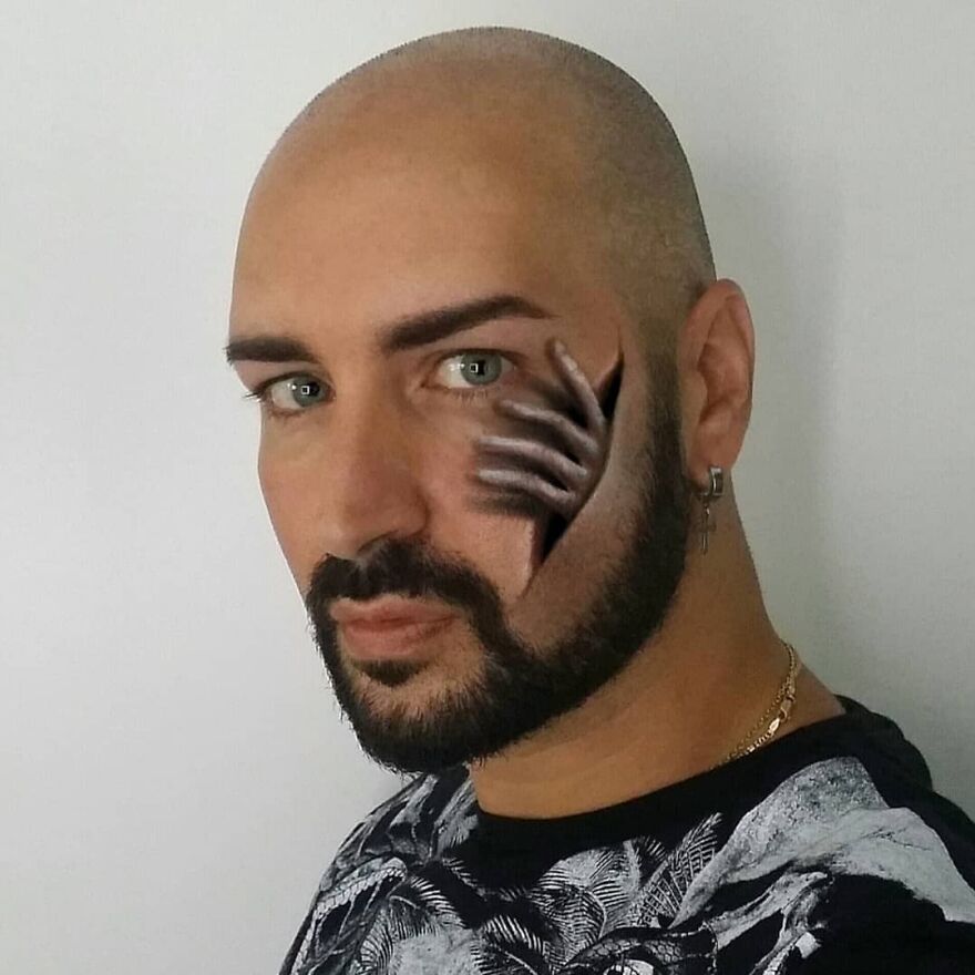 Italian Artist Continues To Amaze With Paintings On His Body (75 New Pics)