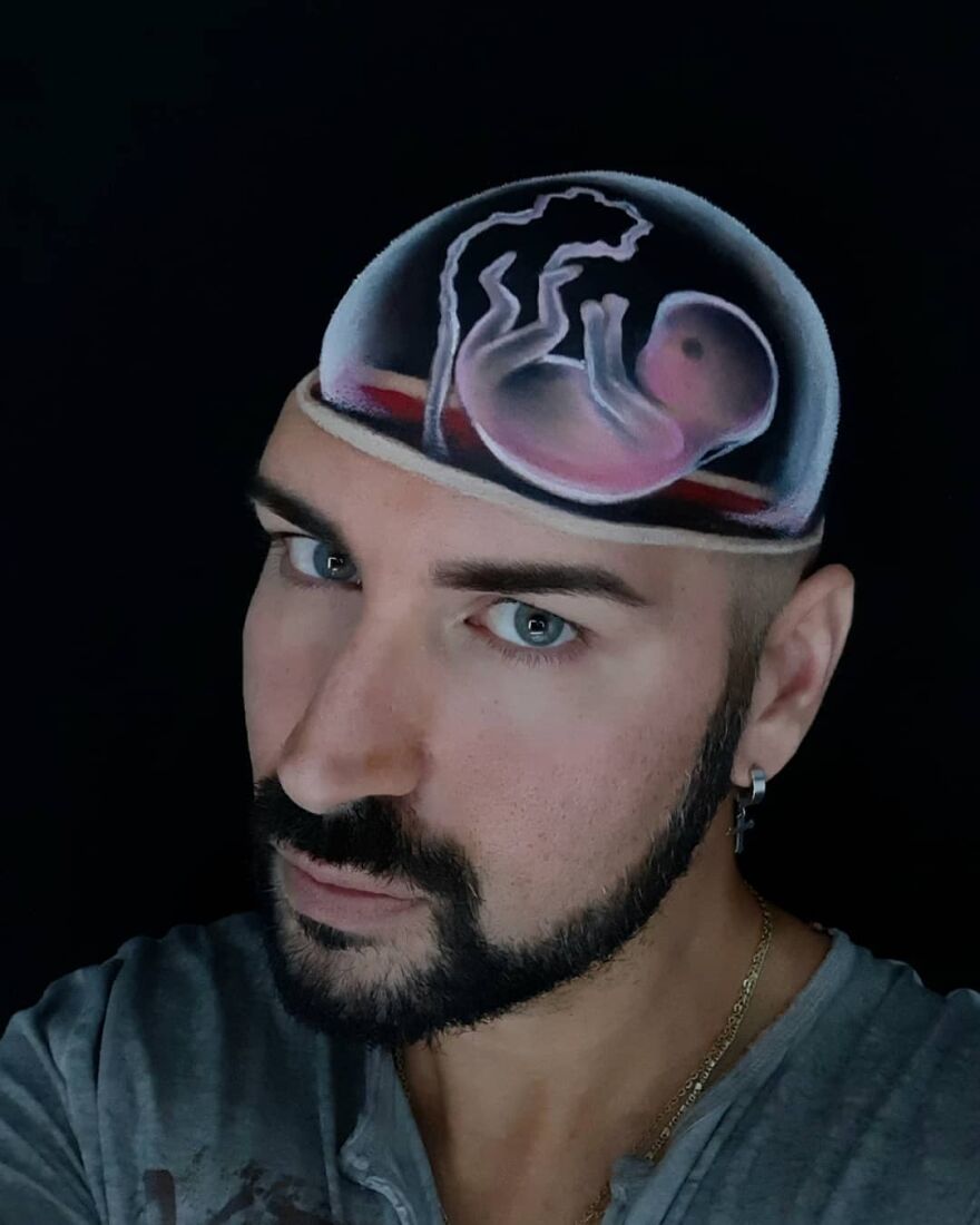 Italian Artist Continues To Amaze With Paintings On His Body (75 New Pics)