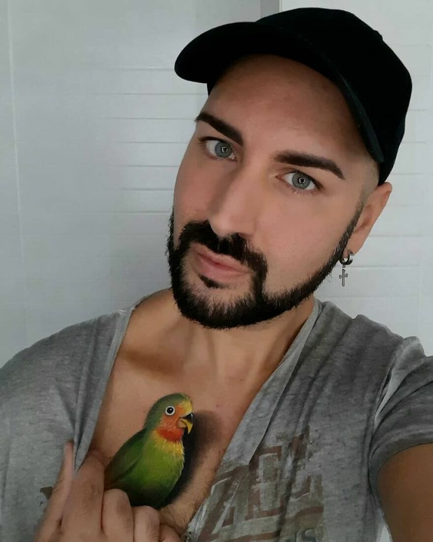 Italian Artist Continues To Amaze With Paintings On His Body (75 New Pics)