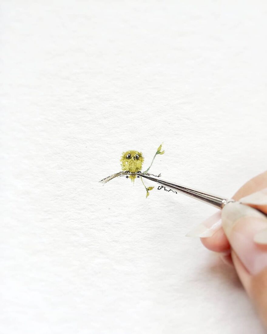 I Painted My First Owl 3 Years Ago, And Haven't Been Able To Stop Since (36 Pics)