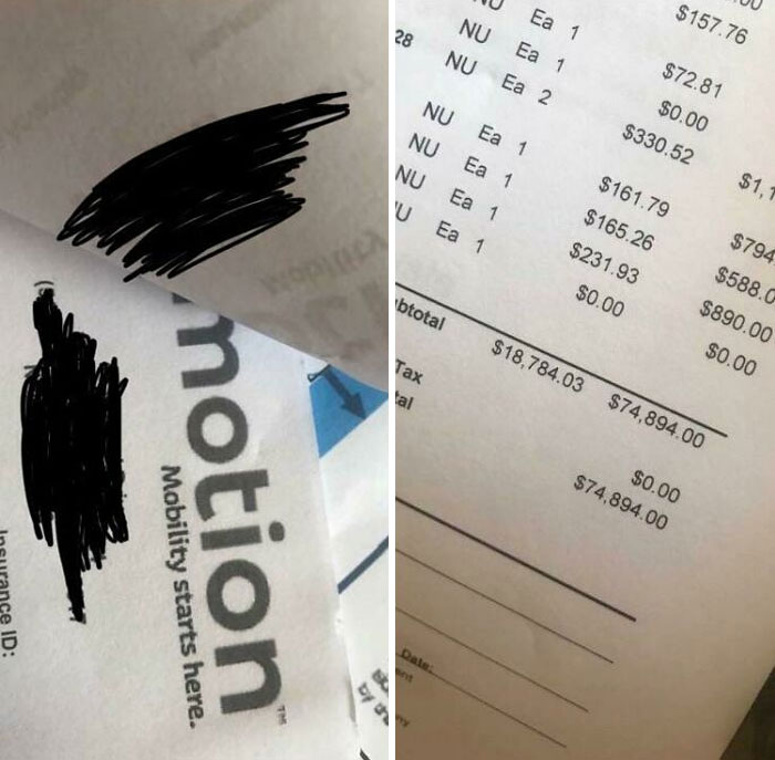 The Worst Part About Healthcare! This Is A Real Bill For A Motorized Wheelchair, Something A Person Needs To Live!