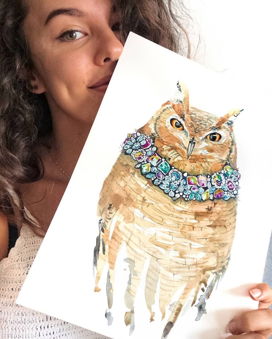 I Painted My First Owl 3 Years Ago, And Haven't Been Able To Stop Since (36 Pics)