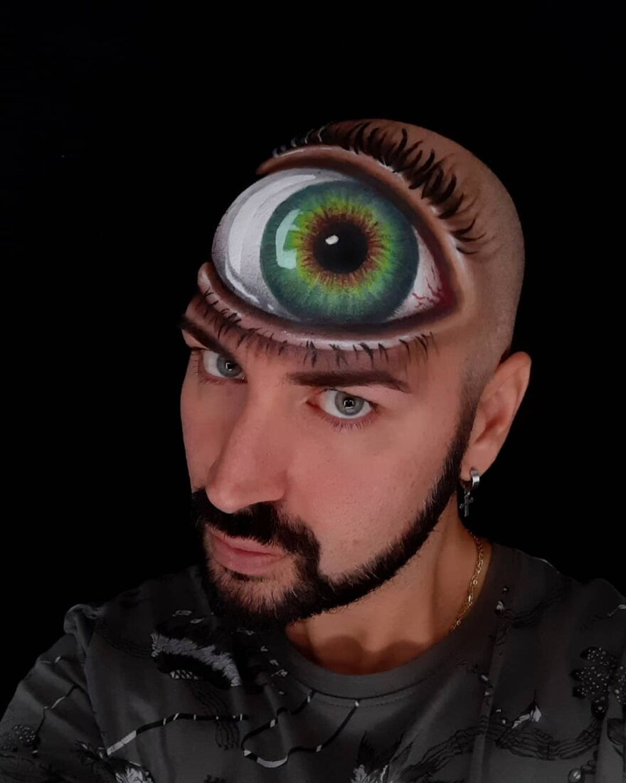 Italian Artist Continues To Amaze With Paintings On His Body (75 New Pics)