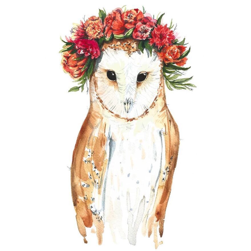 I Painted My First Owl 3 Years Ago, And Haven't Been Able To Stop Since (36 Pics)