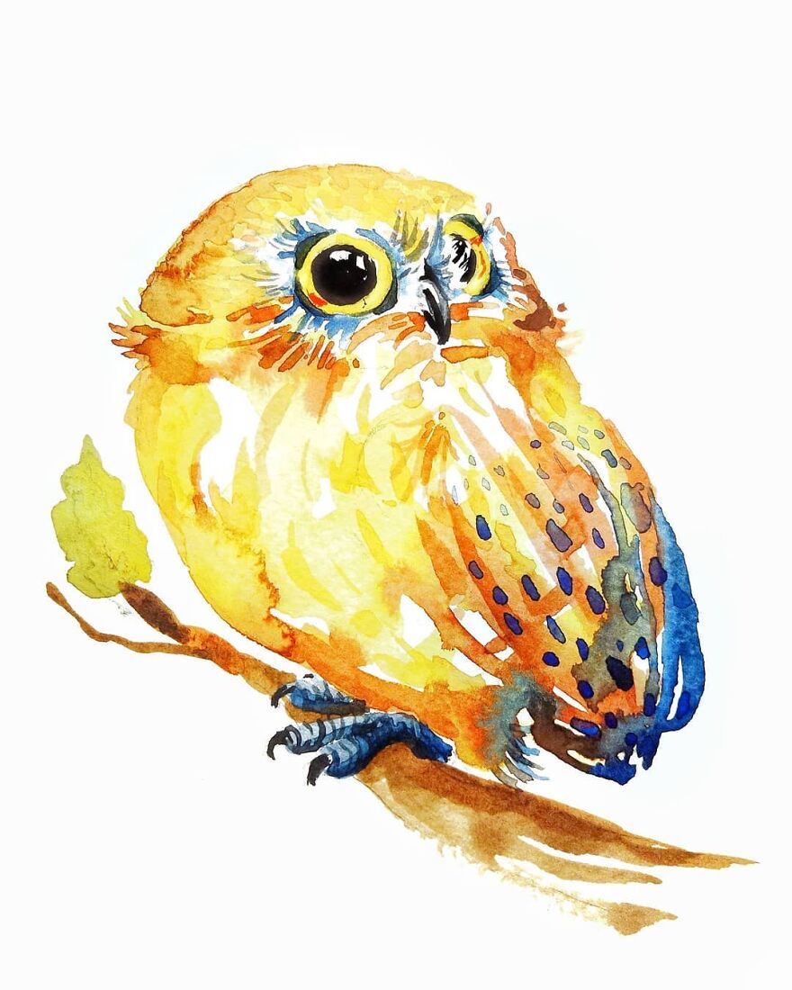 I Painted My First Owl 3 Years Ago, And Haven't Been Able To Stop Since (36 Pics)