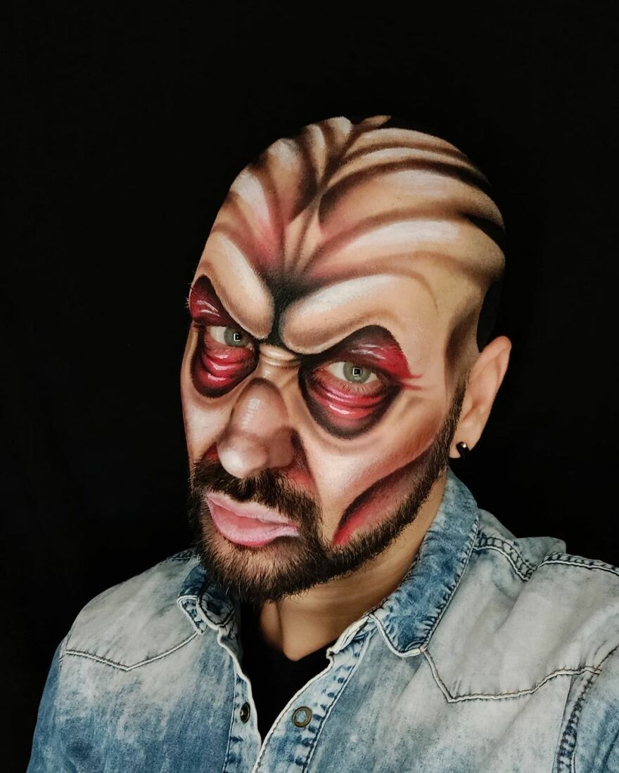 Italian Artist Continues To Amaze With Paintings On His Body (75 New Pics)