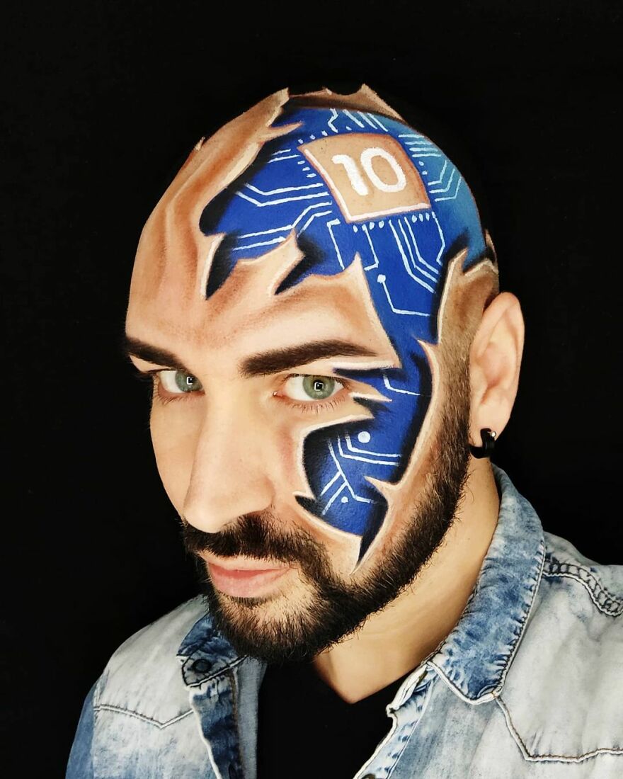 Italian Artist Continues To Amaze With Paintings On His Body (75 New Pics)