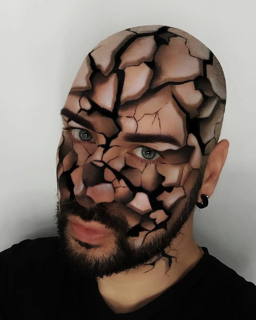 Italian Artist Continues To Amaze With Paintings On His Body (75 New Pics)