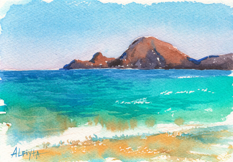 There Is Colour Everywhere, Even In The Shadows. Sardinia Is In Watercolour.