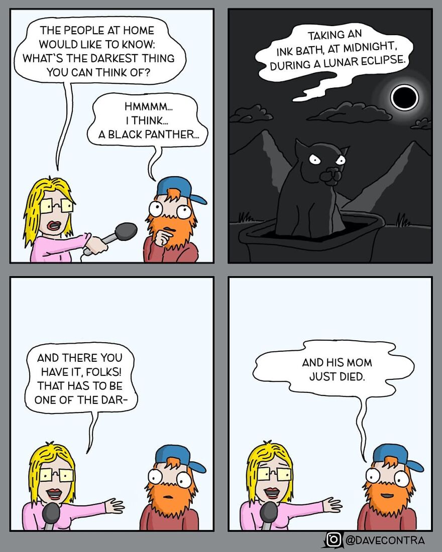 Artist Makes Comics With Morbid Humor And Politically Incorrect