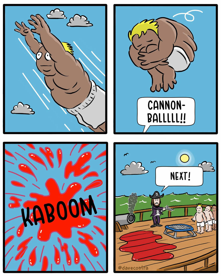 Artist Makes Comics With Morbid Humor And Politically Incorrect