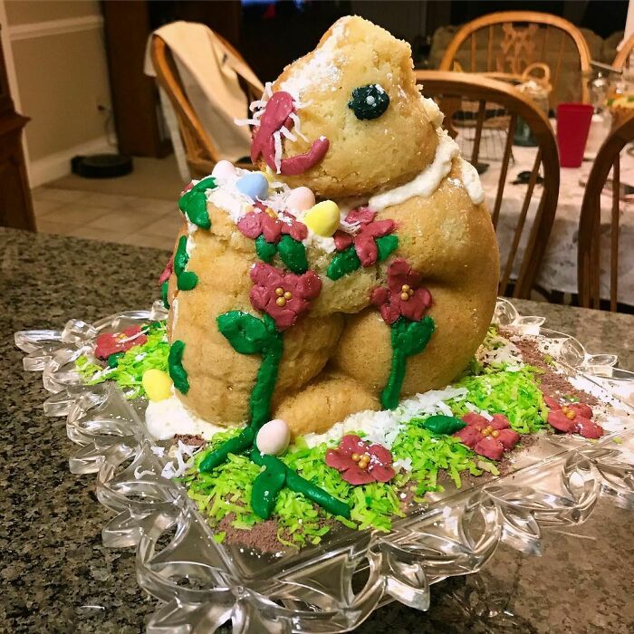 Easter Bunny Bundt Cake