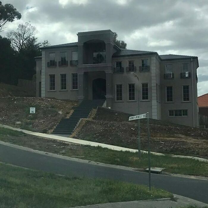 Life Can Sometimes Feel Like You Are Dragging Yourself Up A Hill Sideways Wearing A Heavily Monotoned Concrete Render Suit Weighed Down By A Massively Oversized Entry Portico