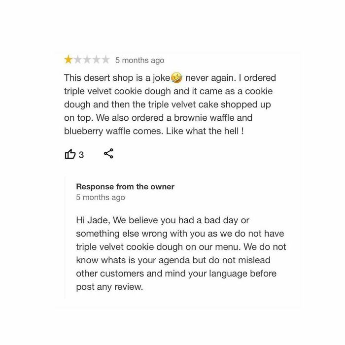 We Believe You Had A Bad Day