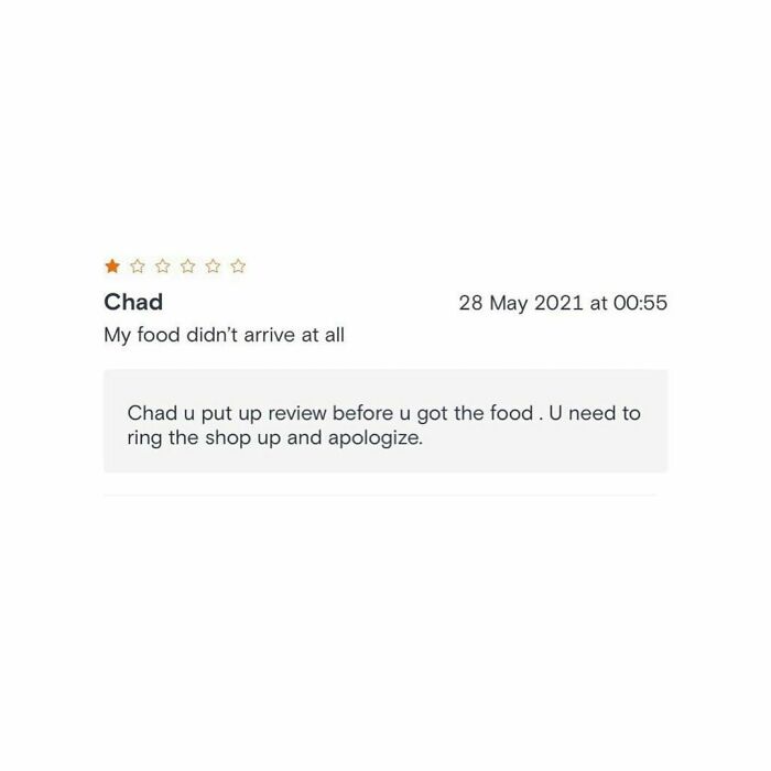 Ring The Shop Up And Apologise