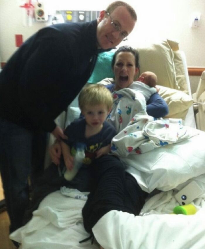 When My Son Hopped On The Bed And His Elbow Nailed Me Right On My C-Section Incision