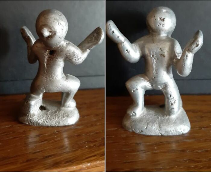 This Weird Metal Figurine My Grandpa Found When Digging For Their House Foundation