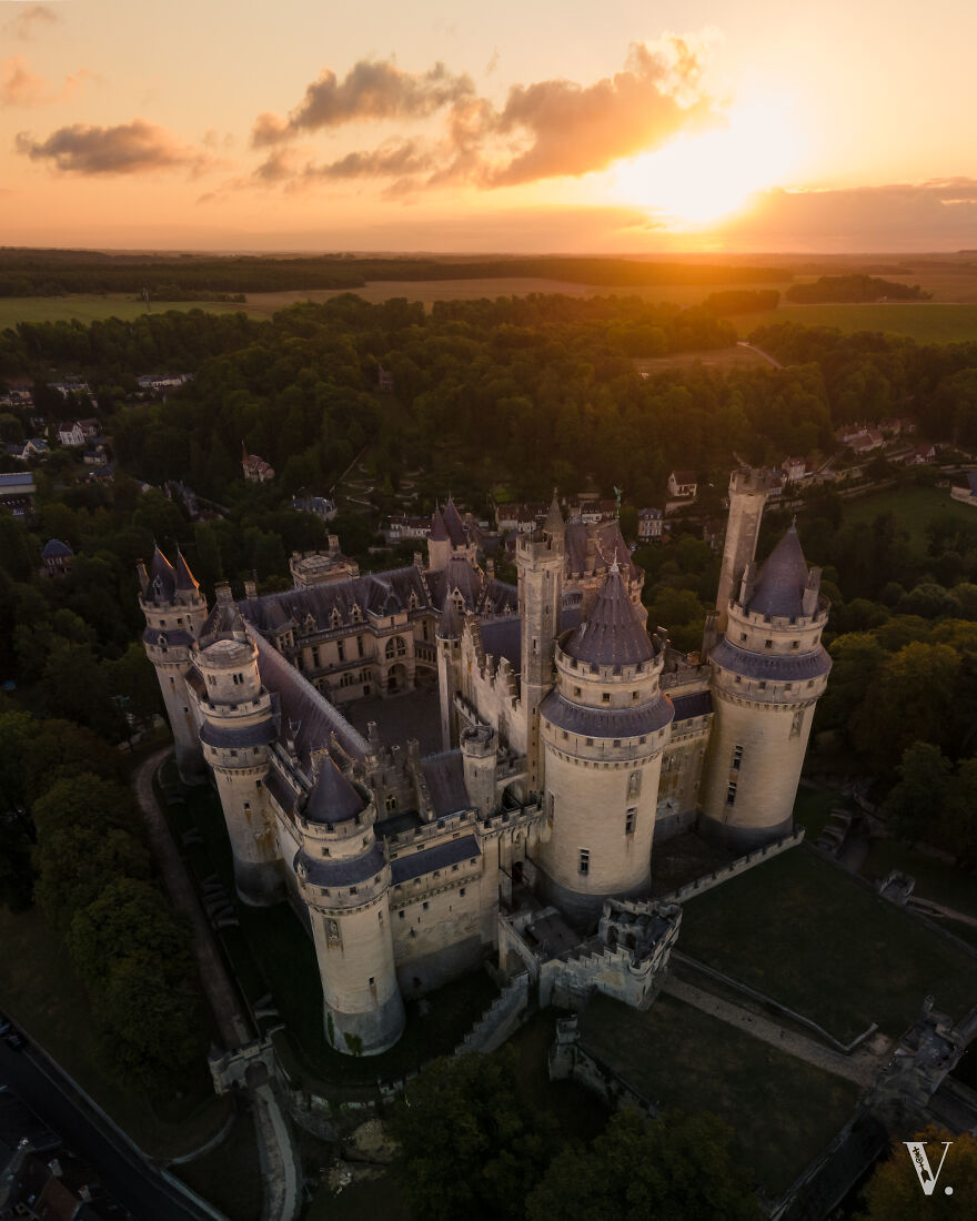 It Took A 300-Km Detour And A Terrible Few Hours' Sleep In The Car But It Was Definitely Worth It When The Sun Kissed The Towers Of The Fairytale-Like Pierrefonds Castle