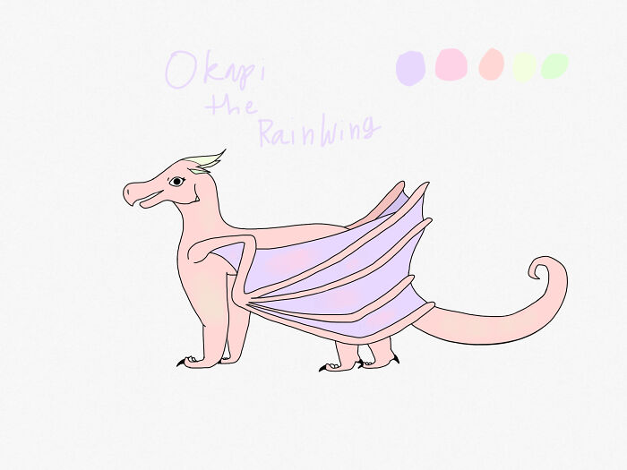 Okapi The Rainwing. She’s Not The Best, But I Like Her.
