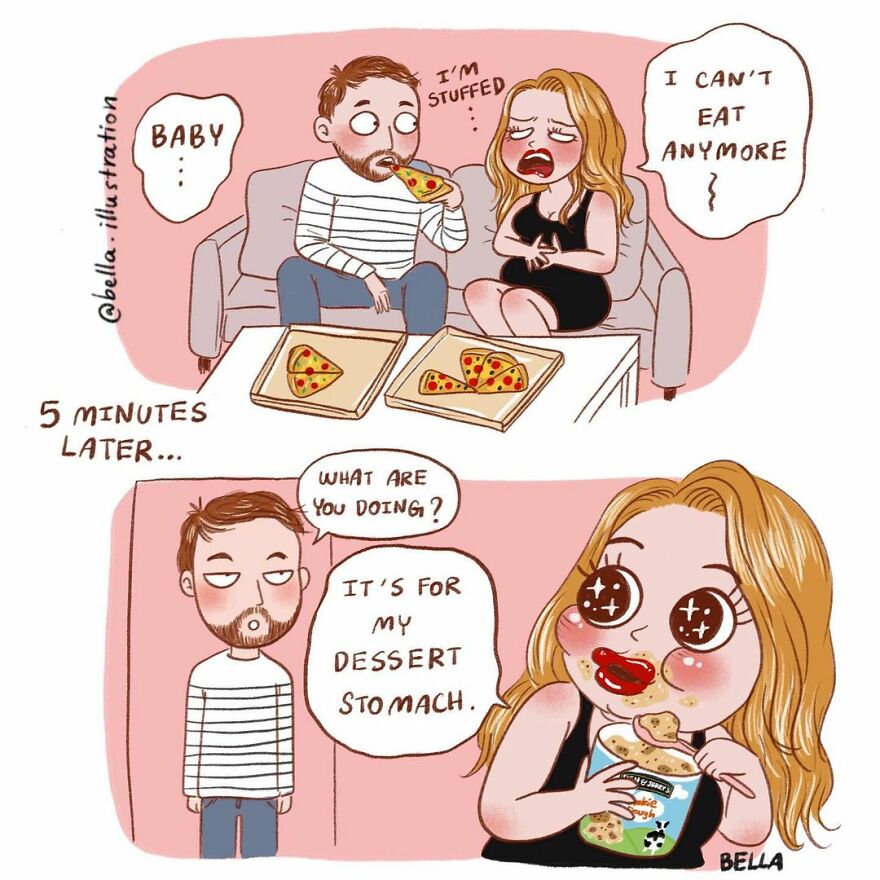 Fun Comics About The Little Quirks Of Women's Daily Lives By Bella Sriwantana (New Pics)