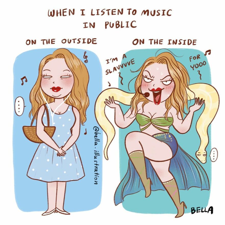 Fun Comics About The Little Quirks Of Women's Daily Lives By Bella Sriwantana (New Pics)