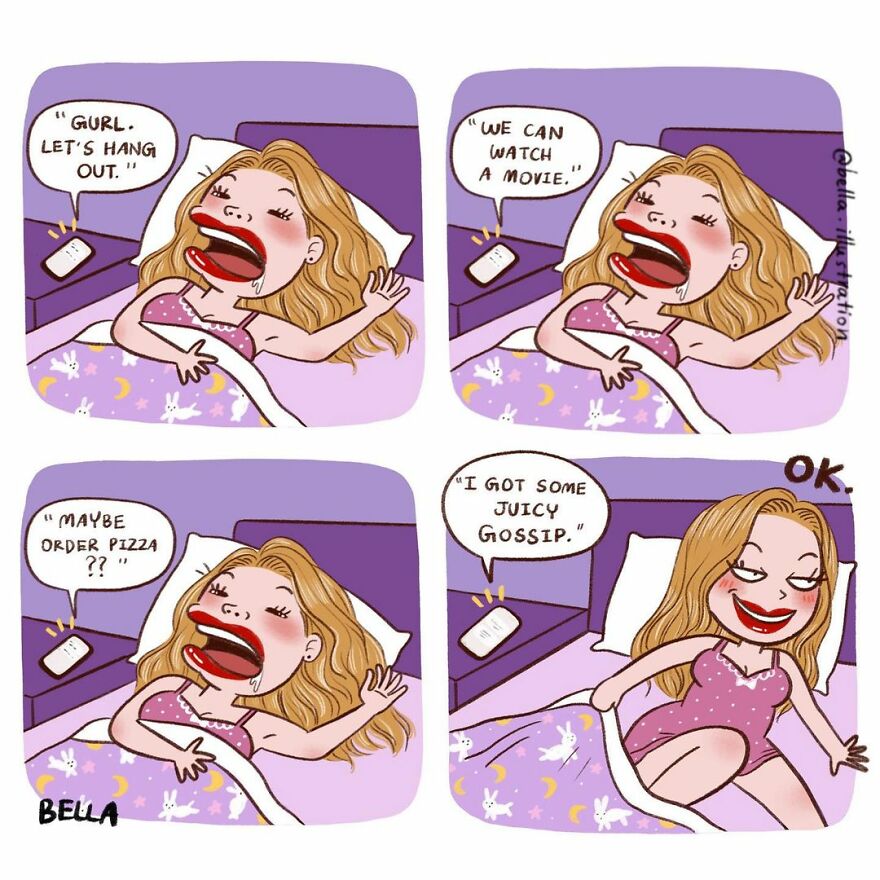 Fun Comics About The Little Quirks Of Women's Daily Lives By Bella Sriwantana (New Pics)