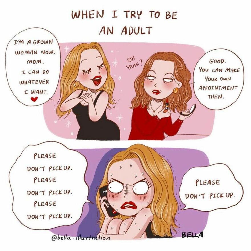 Fun Comics About The Little Quirks Of Women's Daily Lives By Bella Sriwantana (New Pics)