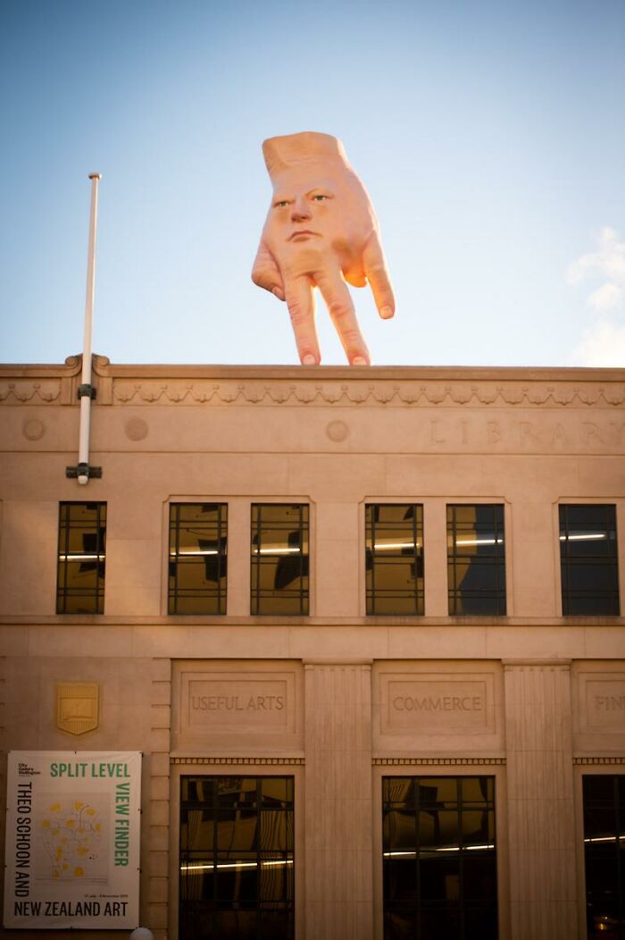 This Is Above The Art Gallery In My City. Been 2 Years And I'm Still Unsure What To Think Of It