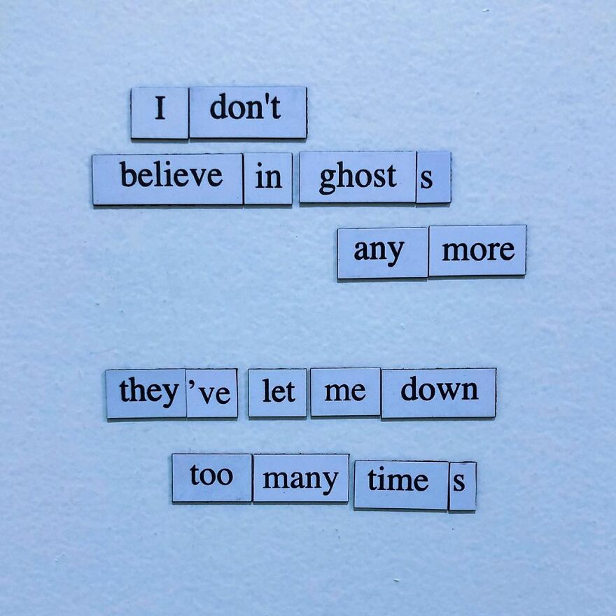 I Write Sad Fridge Magnet Poems To Bum Out My Friends