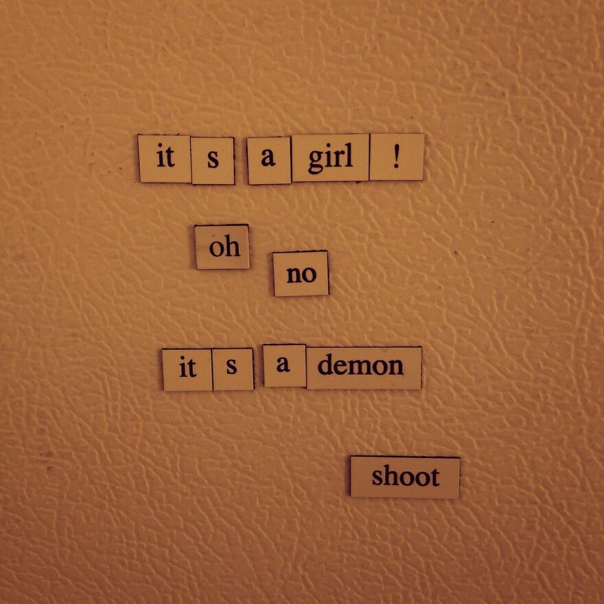 I Write Sad Fridge Magnet Poems To Bum Out My Friends