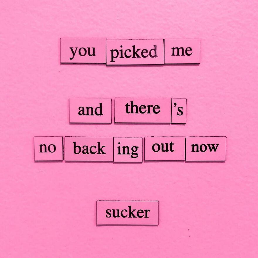 I Write Sad Fridge Magnet Poems To Bum Out My Friends