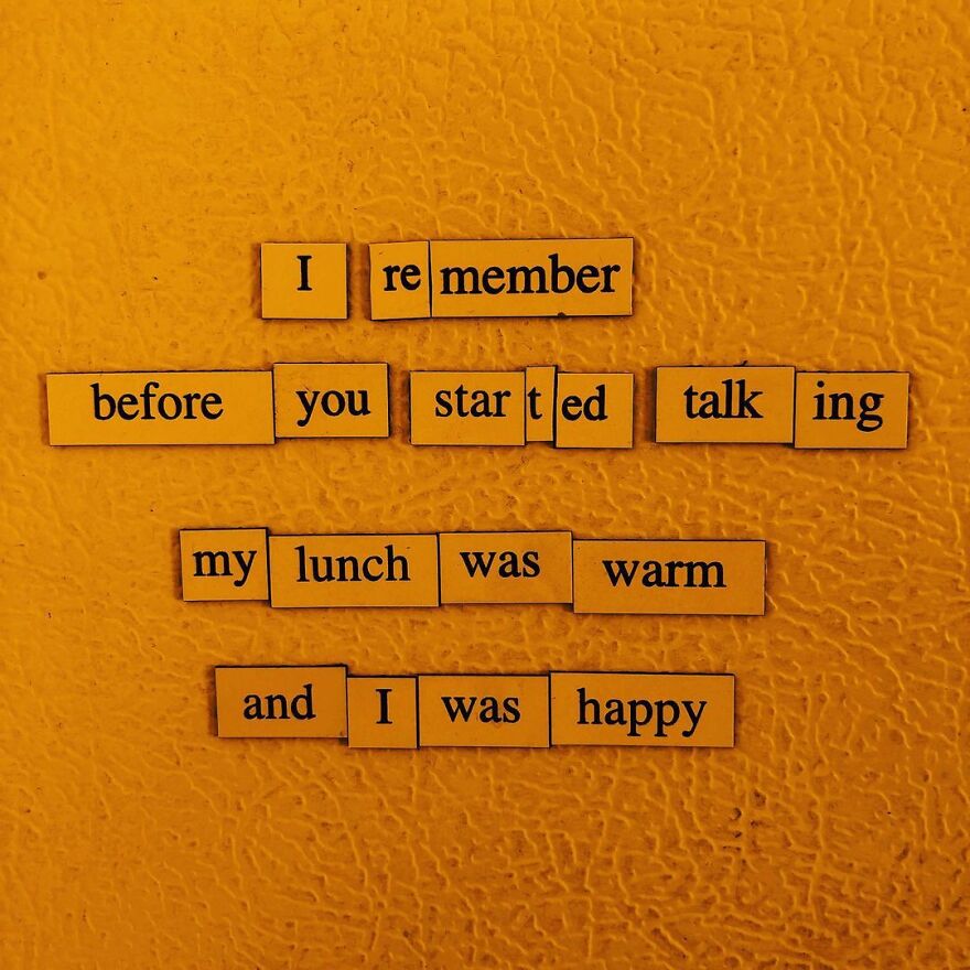 I Write Sad Fridge Magnet Poems To Bum Out My Friends