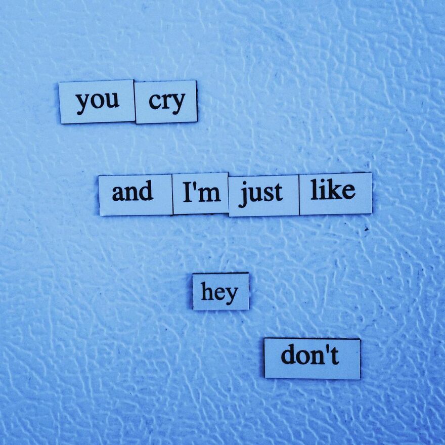 I Write Sad Fridge Magnet Poems To Bum Out My Friends