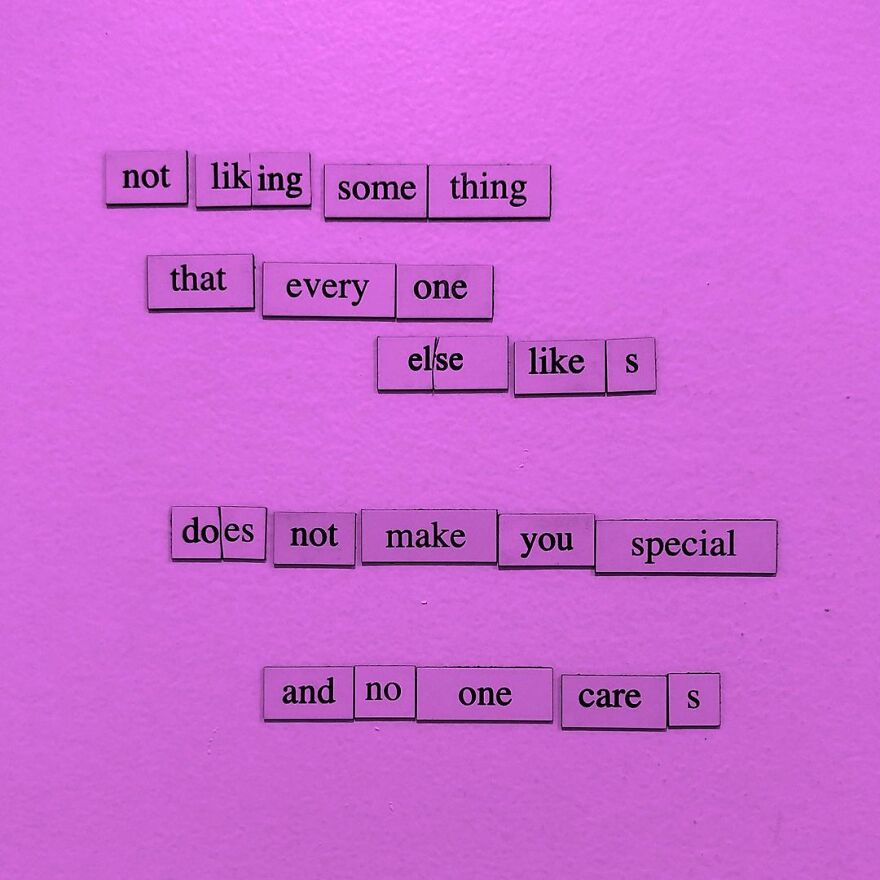 I Write Sad Fridge Magnet Poems To Bum Out My Friends